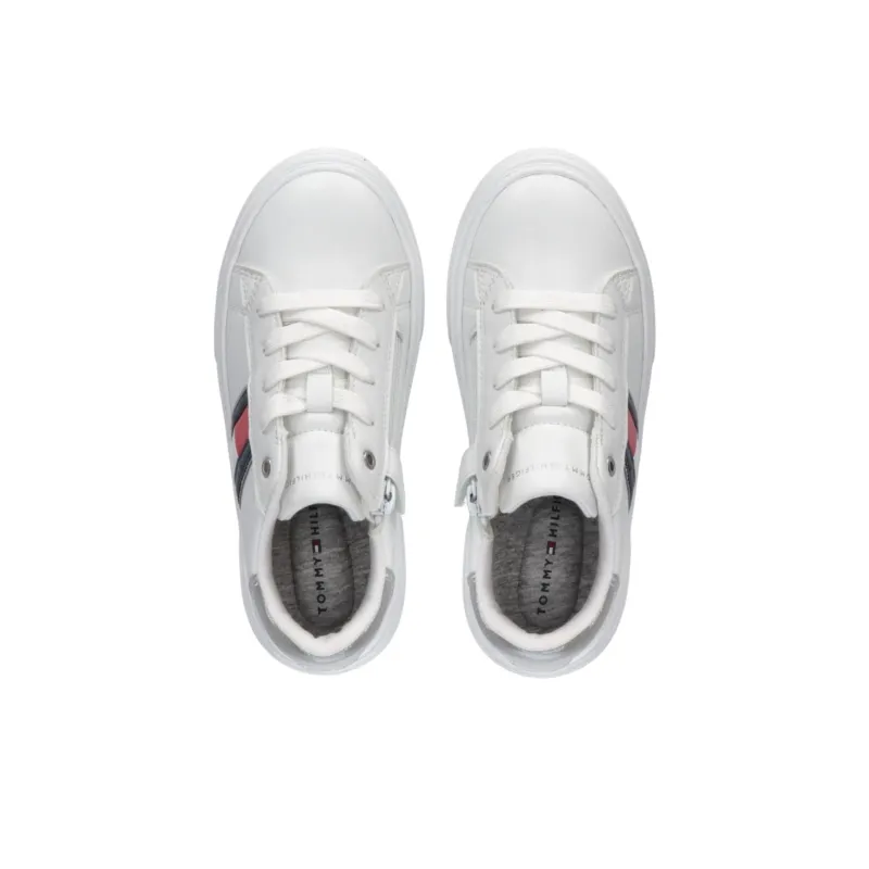 Tommy Hilfiger Low Top Skateboard Shoes 3cm Women's White-3