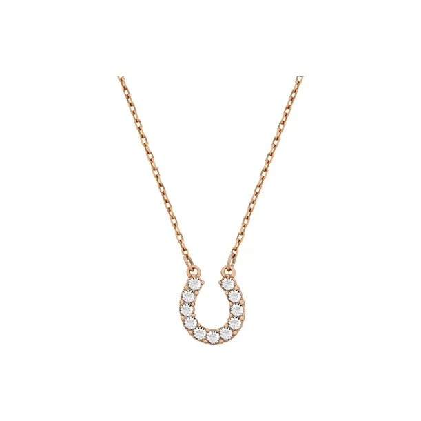 Swarovski Towards Faux Crystal Stone Necklaces Women's White, Rose Gold Tone Plated-0