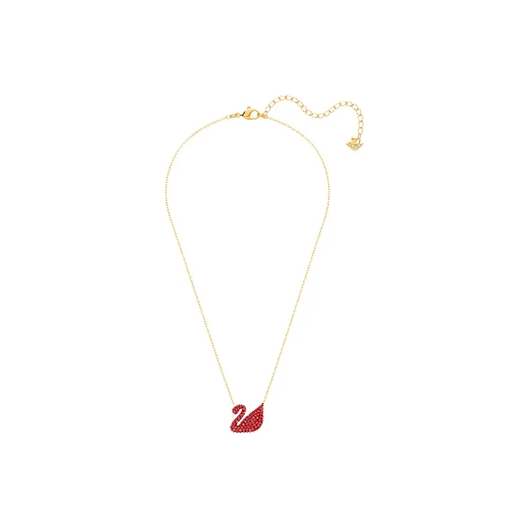 Swarovski Swan Faux Crystal Necklaces Women's-3