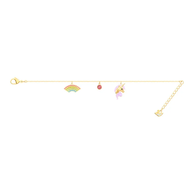 Swarovski Faux Crystal Bracelets Women's Gold Plated-1