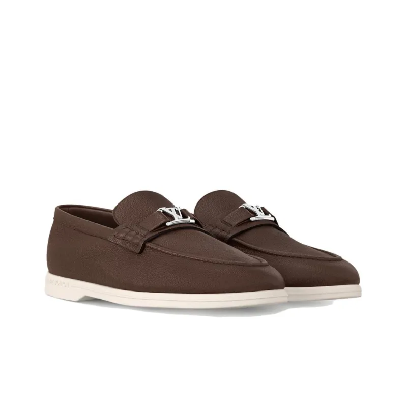 LOUIS VUITTON Estate Loafers Men's Brown-2