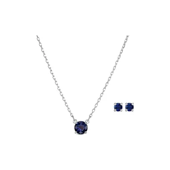 Swarovski Attract Rhodium Plated Necklaces Women's Blue
