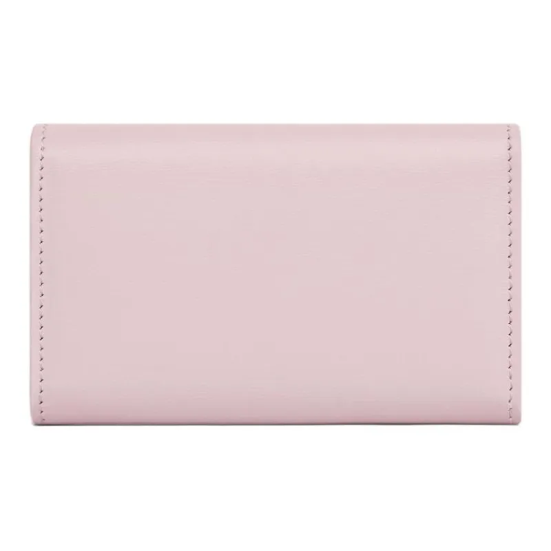 CELINE Triomphe Calfskin Key Pouch Women's Light Pink-2