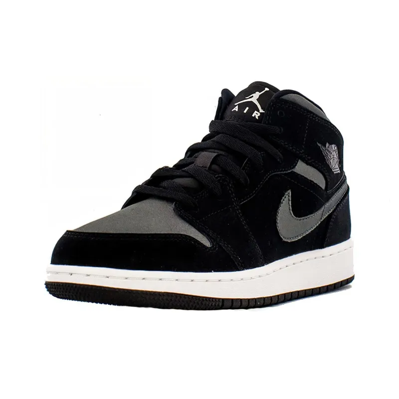 Air Jordan 1 Mid SE 'Black Anthracite' GS-1