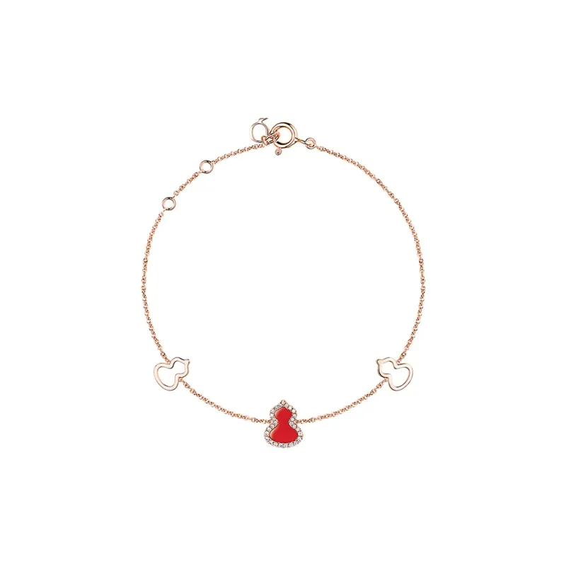 Qeelin Wulu 18K Rose Gold Bracelets Women's Red-0