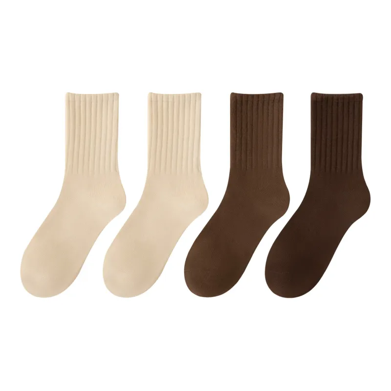 XXLLG Mid Calf Socks Women's 4 Pack-12