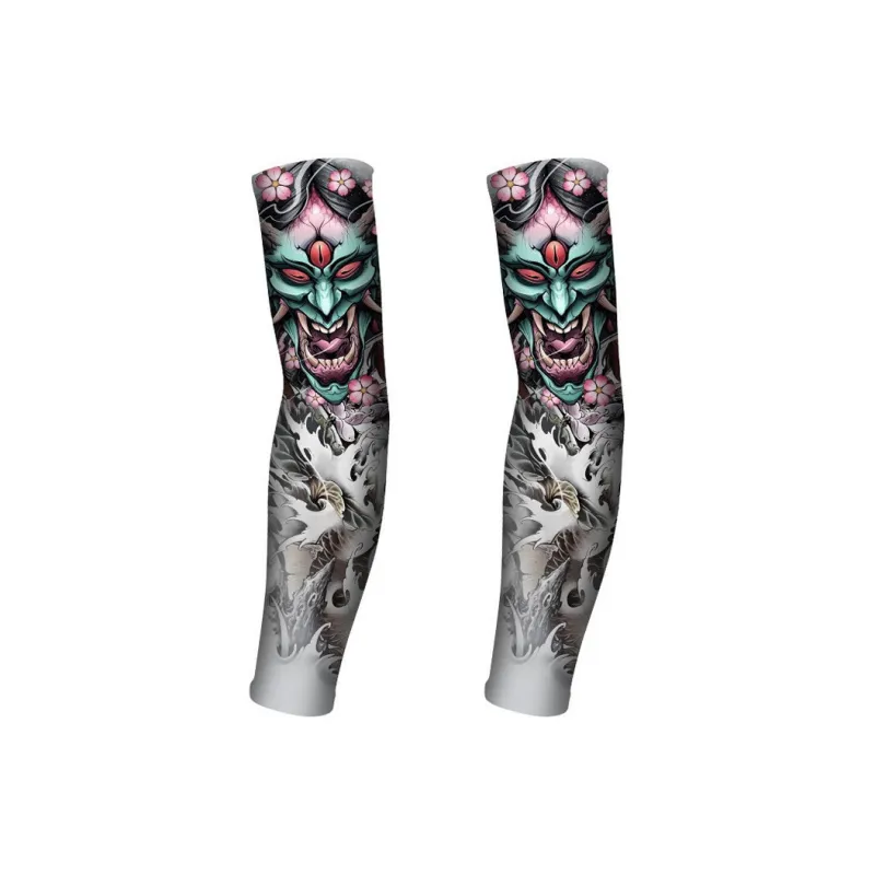 GXT Other Riding Equipment Cycling Arm Warmers Outdoor Unisex Shredded Milk/ice-10
