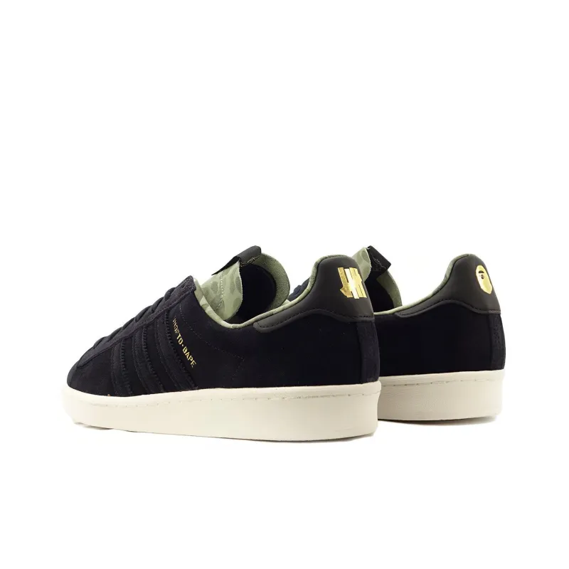 Adidas Originals Campus 80s Undefeated X Bape Black-3