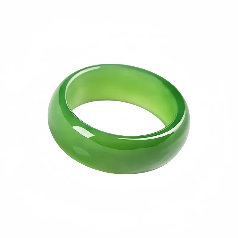 Lingxiang Yurun Ring, Plain Ring, Pinky Ring, Ring, Ring, Jade Ring Jasper Unisex-0