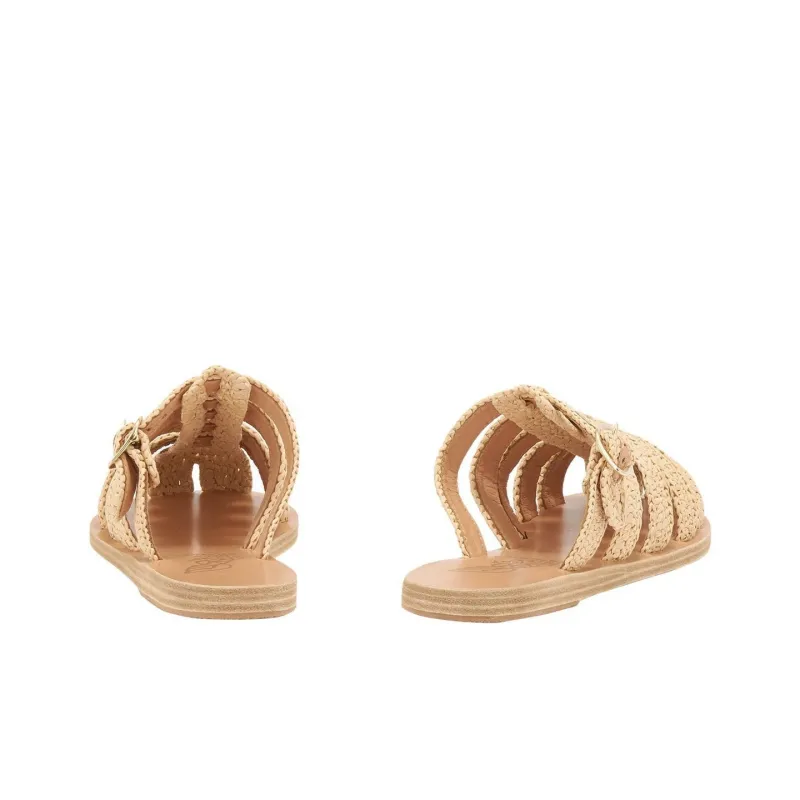 ANCIENT GREEK SANDALS Cosmia Wrap-toe Slippers Women's Khaki-3