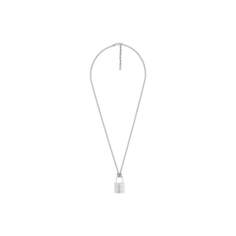 DIOR Copper Necklace Unisex Silver-1