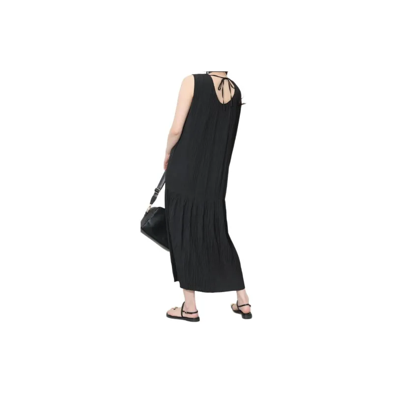 Beams V Neck Washer Dress Sleeveless Dress Women's-1