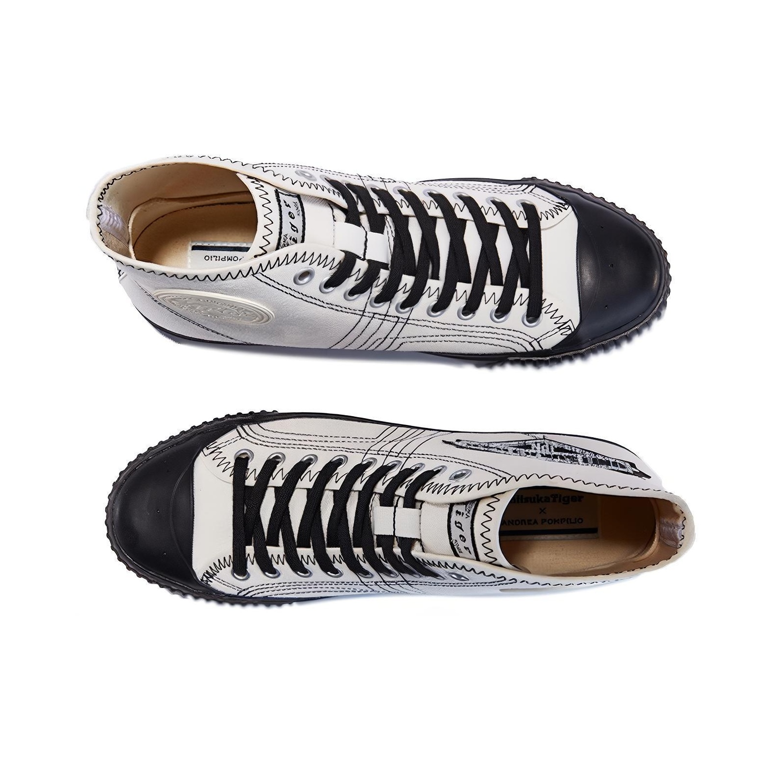 Onitsuka Tiger Skateboard fuerte shoes Unisex High-Top White