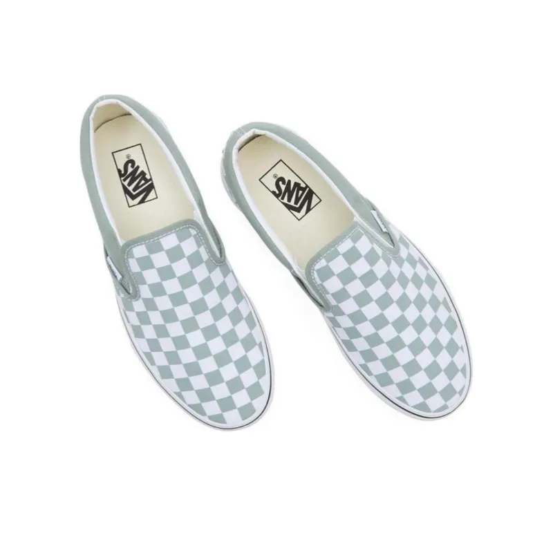 Vans Classic Slip On 'Color Theory Checkerboard   Iceberg Green'-2
