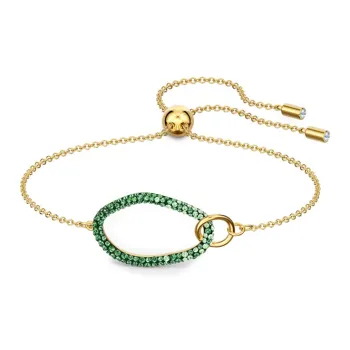 Swarovski Gold Plated Bracelets Women's Green/Gold Plated
