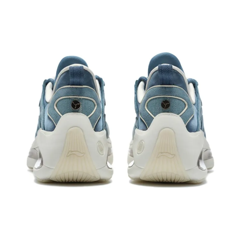 LI NING 1990 Heart Dance Chunky Sneakers Women's Low Top Love Sea Blue-3