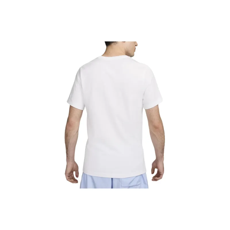 Nike T Shirt Men's White/University Blue-1