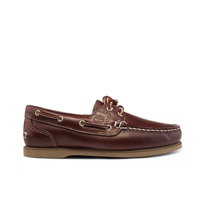 Timberland Anti Slip Wear Resistant Low Top Skateboard Shoes Women's Brown Loose Fit-1