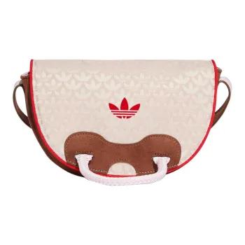 Adidas Originals Jacquard Suede Shoulder Bag Crossbody Bag Regular Unisex Beige