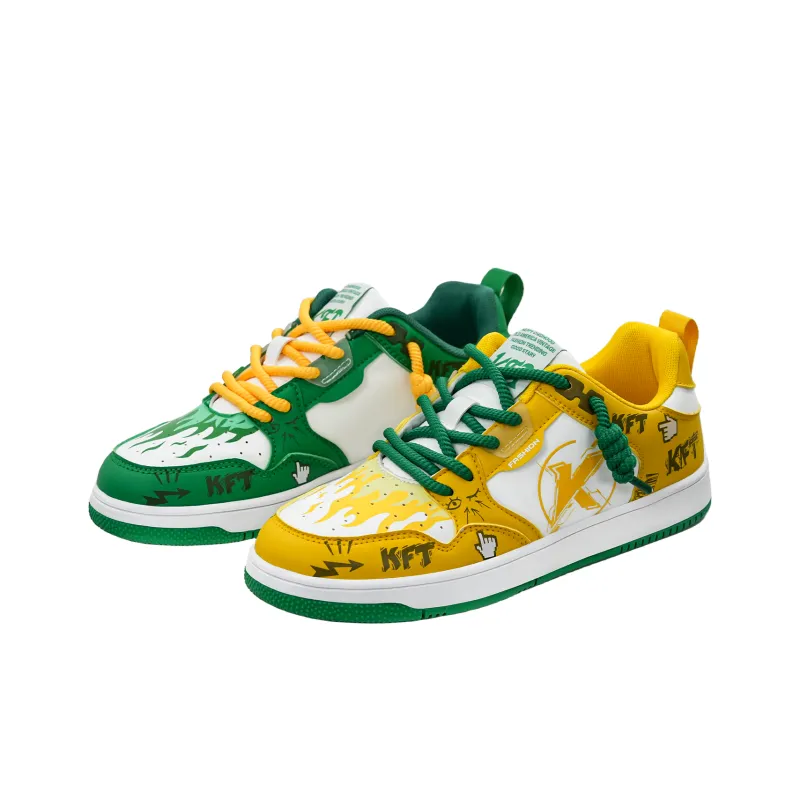 KFT Anti Slip Wear Resistant Low Top Skateboard Shoes Unisex-15