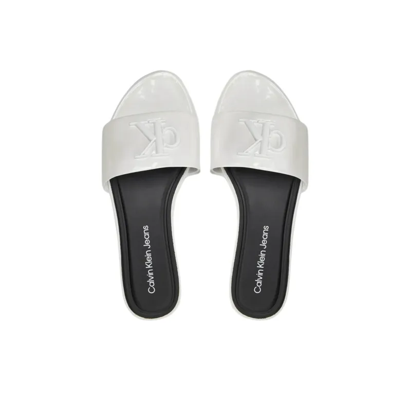 CALVIN KLEIN Slide Slippers Women's White-3