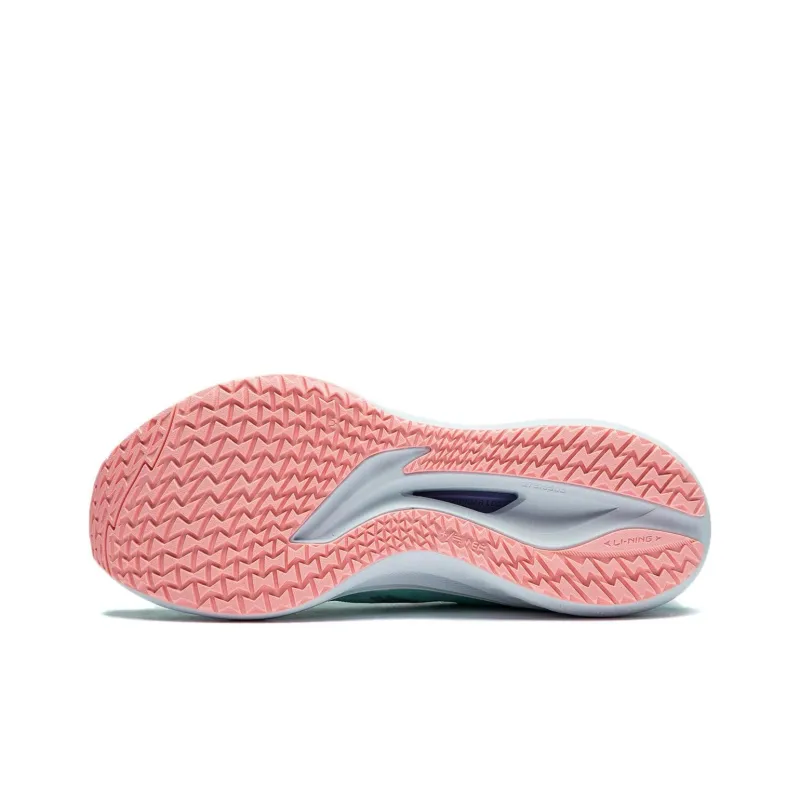 LiNing Red Hare 7 Cushioning, Slip Resistant, Lightweight Low Top Running Shoes Women's Aqua Green-6