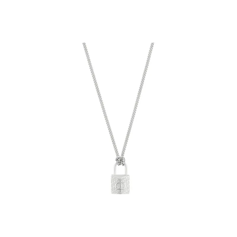 DIOR Copper Necklace Unisex Silver-0