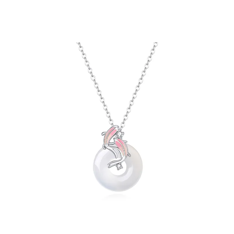 GUDS GAVE Chalcedony Jade Necklaces Unisex-8