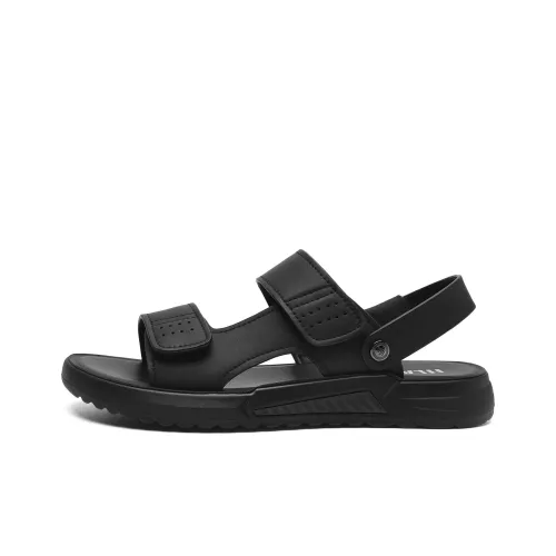 HLA Beach Sandals Unisex Black