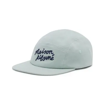 Maison Kitsune Cotton Baseball Caps Men's Blue