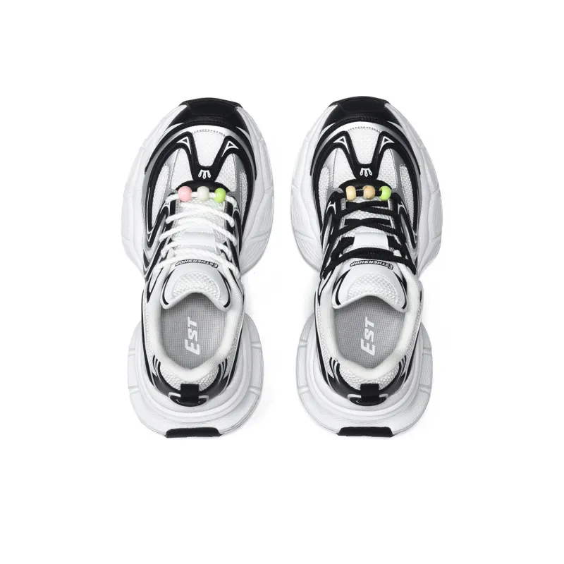 EstherShop Height Increasing Wear-Resistant Lightweight Low-Top Chunky Sneakers Unisex-3