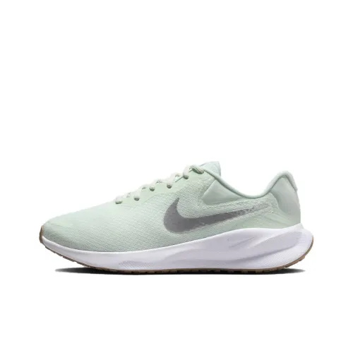 Nike Women's Revolution 7 Wide 'Barely Green Metallic Silver'