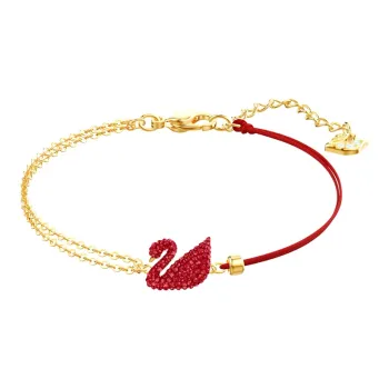 Swarovski Faux Crystal Bracelets Women's Red