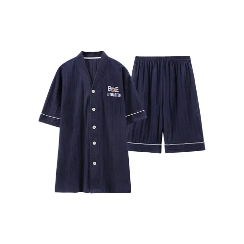 Follow The United States Pajama Set Men's Navy Blue