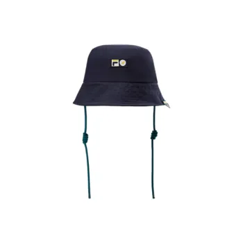 FILA Elastane Polyester Bucket Hats Kids' White/Blue