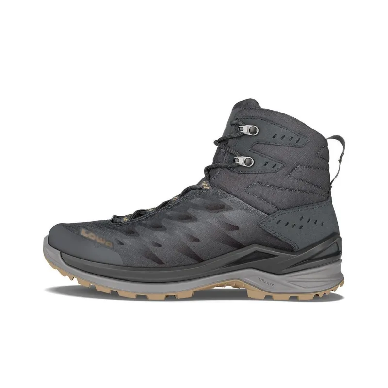 Lowa Ferrox GTX Mid Cushioning Wear-Resistant Slip-Resistant Coverage High-Top Hiking Shoes Men's Black-0