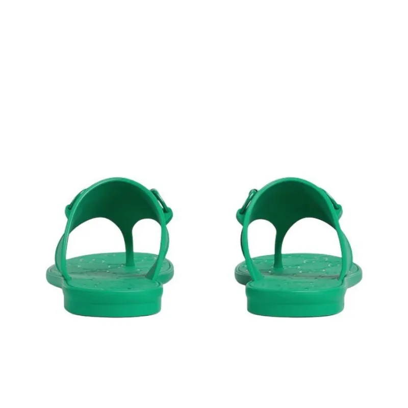 GUCCI Slip Resistant Flip Flops Women's Green-3