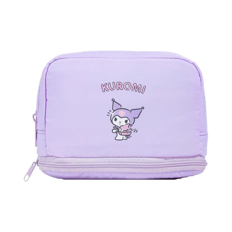 Sanrio Hello Kitty Travel Storage Bag Purple Kuromi-0