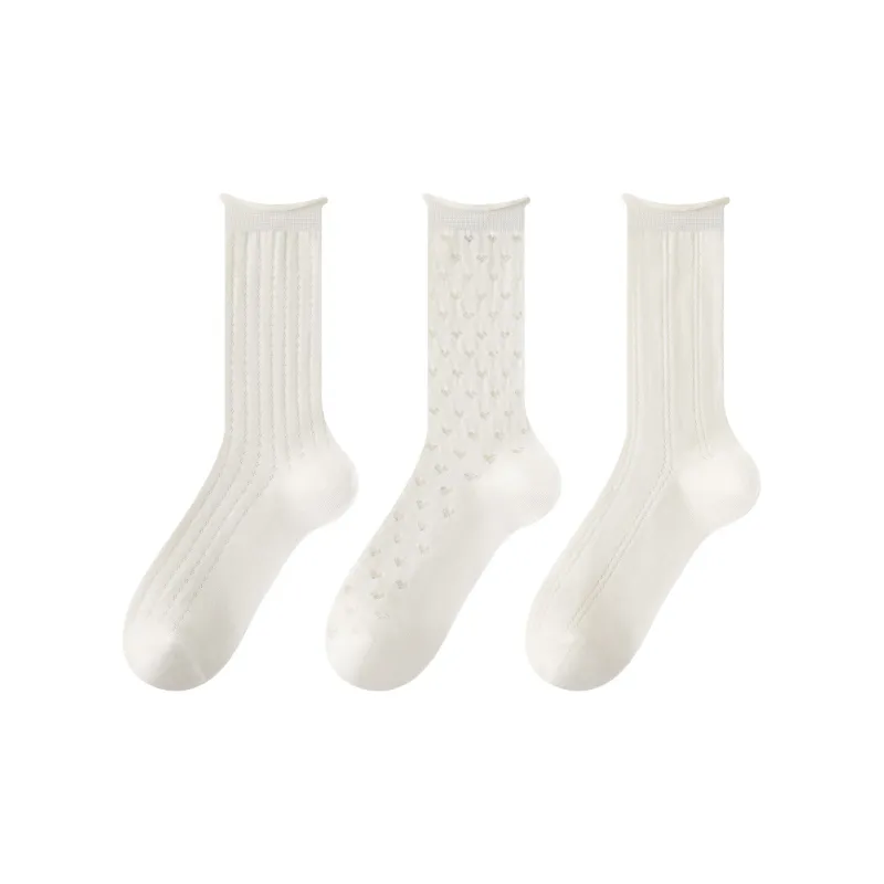 XXLLG Mid Calf Socks Women's 3 Pack-8