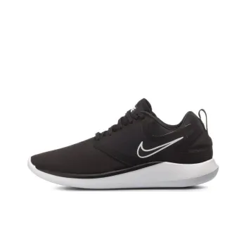 Nike Lunarsolo Cushioning Breathable Low-Top Running Shoes Men's Black White