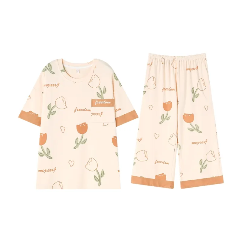 William Pajama Set Women's Apricot-0