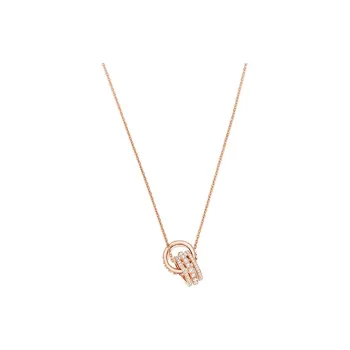 Swarovski Hyperbola Gold Plated Necklaces Women's Rose Gold Tone Plated