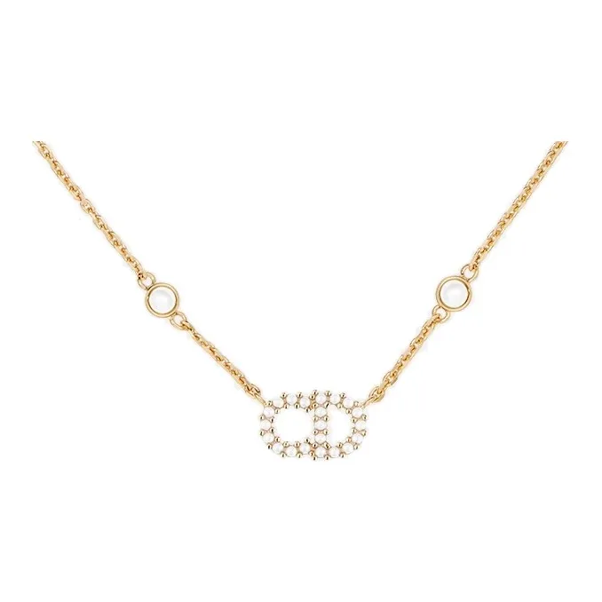 DIOR Classic CD Necklace Series Metal Necklaces Women's-1