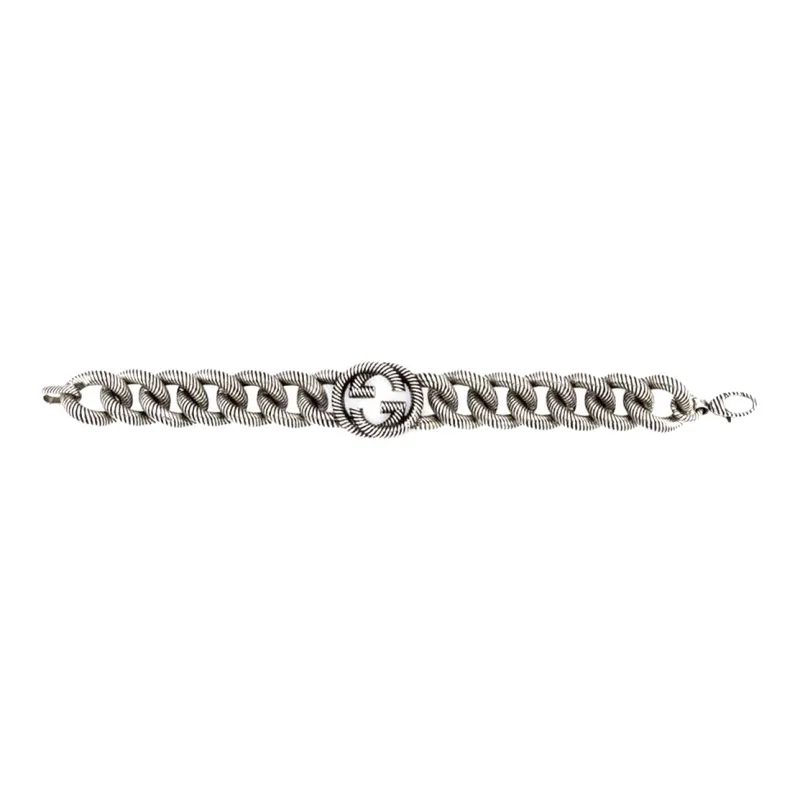 GUCCI Interlocking G Chain Bracelet-2