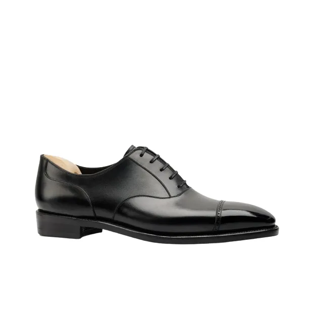 MATTINA Elgar H Genuine Leather Handmade Orthopedic Sole Dress Shoes Men's Black-1