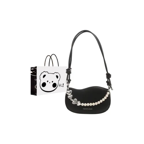 NX DOUGHNUT PU One Shoulder Handbag Women's Black/White/Silver/Khaki/Brown