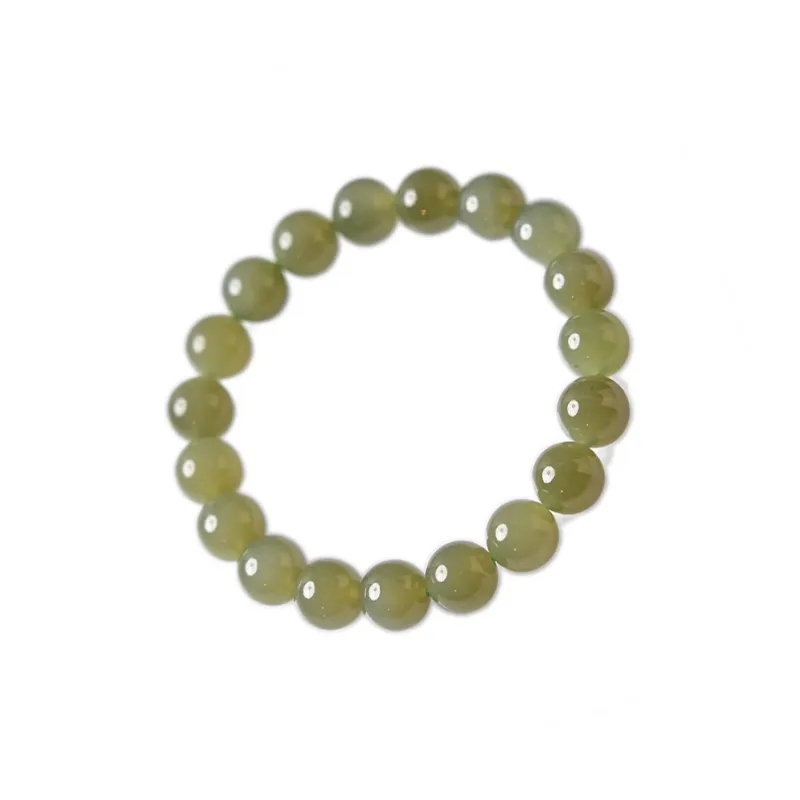 Tokai Family Bracelets Pale Greenish White Jade Women's-16