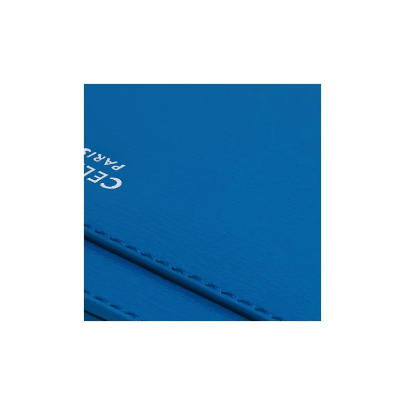 CELINE Cow Leather Card Holder Men's Sailor Blue-3