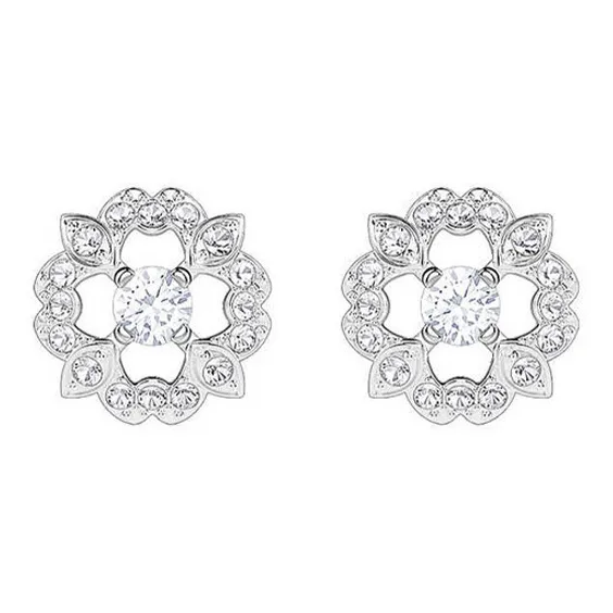 Swarovski Sparkling Dance Flower Faux Crystal Stone Necklaces Women's-1