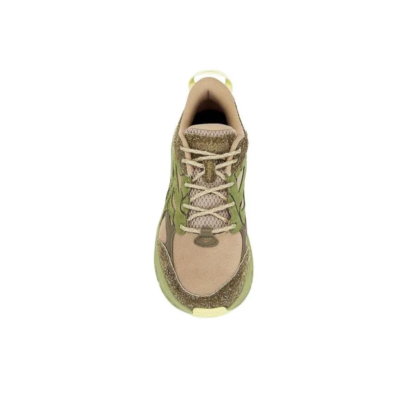 HOKA ONE ONE Clifton LS Anti Slip Wear Resistant Low Top Running Shoes Men's Green-3